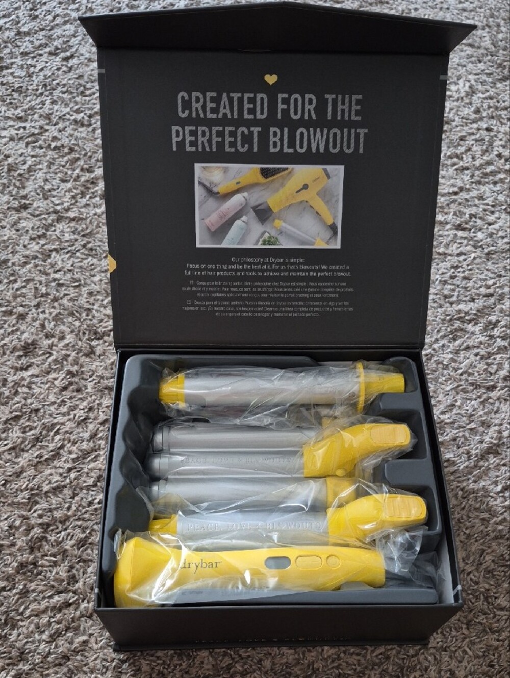 Drybar The Mixologist Interchangeable Styling Iron - Yellow and Silver - Picture 2 of 4